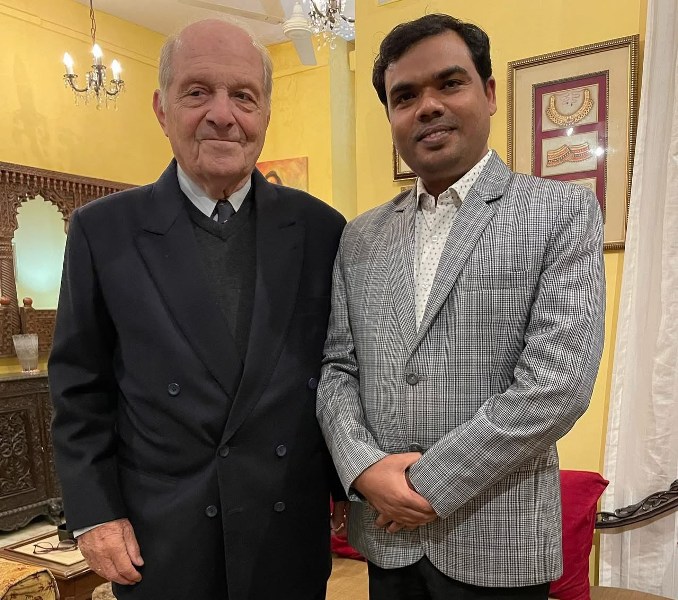 H.E. Dr. Herbert Traxl, Former Austrian Ambassador to India | Diplomat | Husband of Padma Shri Shovana Narayan, during an interaction with Tara Institute