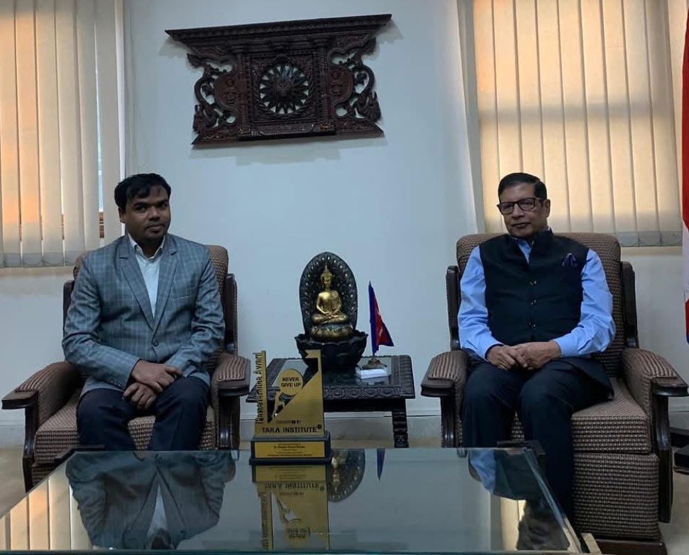 H.E. Dr. Shankar Prasad Sharma, Diplomat & Economist | Former Ambassador of Nepal to India, during an interaction with Tara Institute